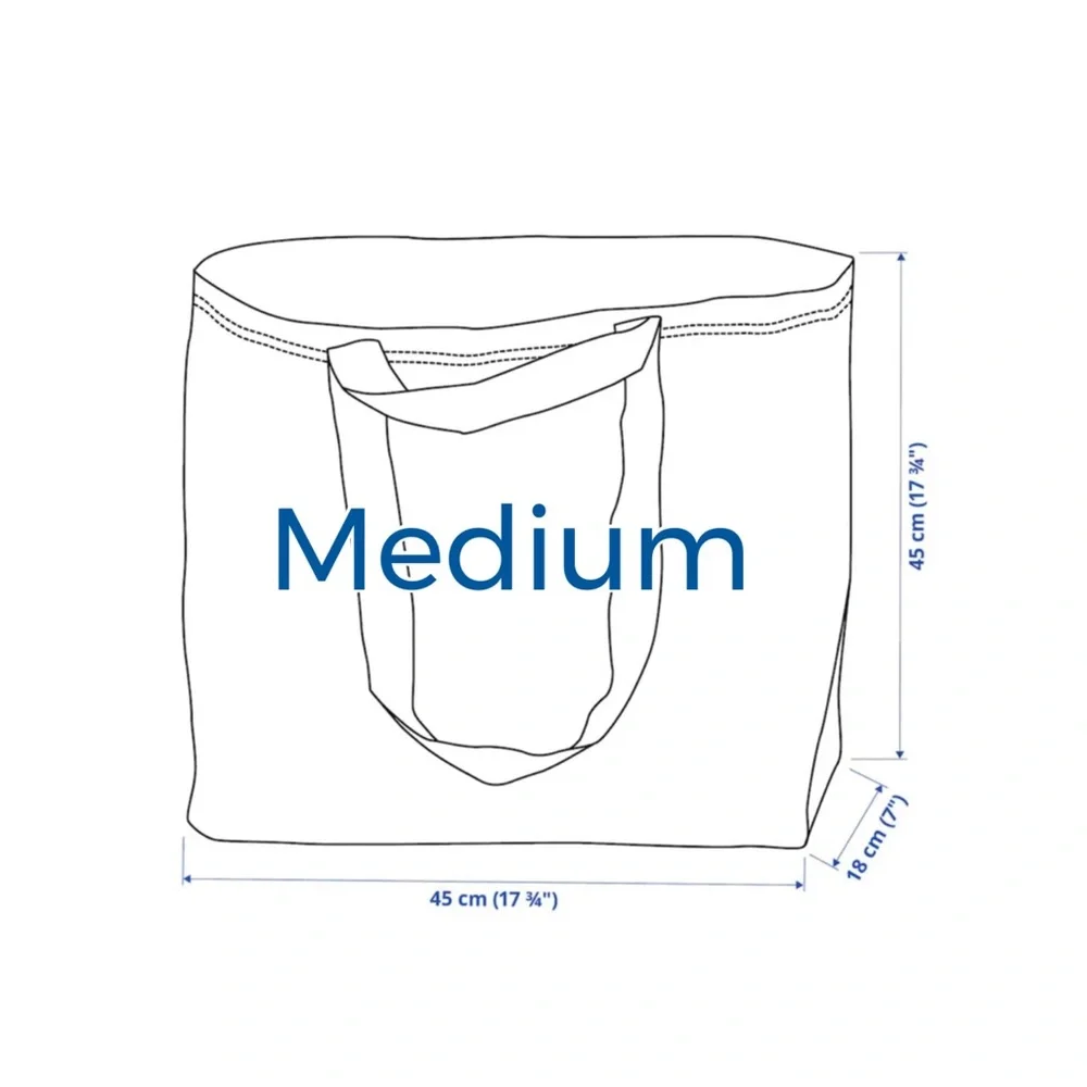 IKEA Blue Shopping Bags, Medium & Large Size